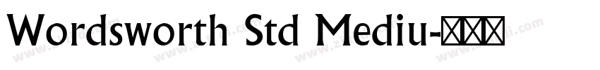 Wordsworth Std Mediu字体转换